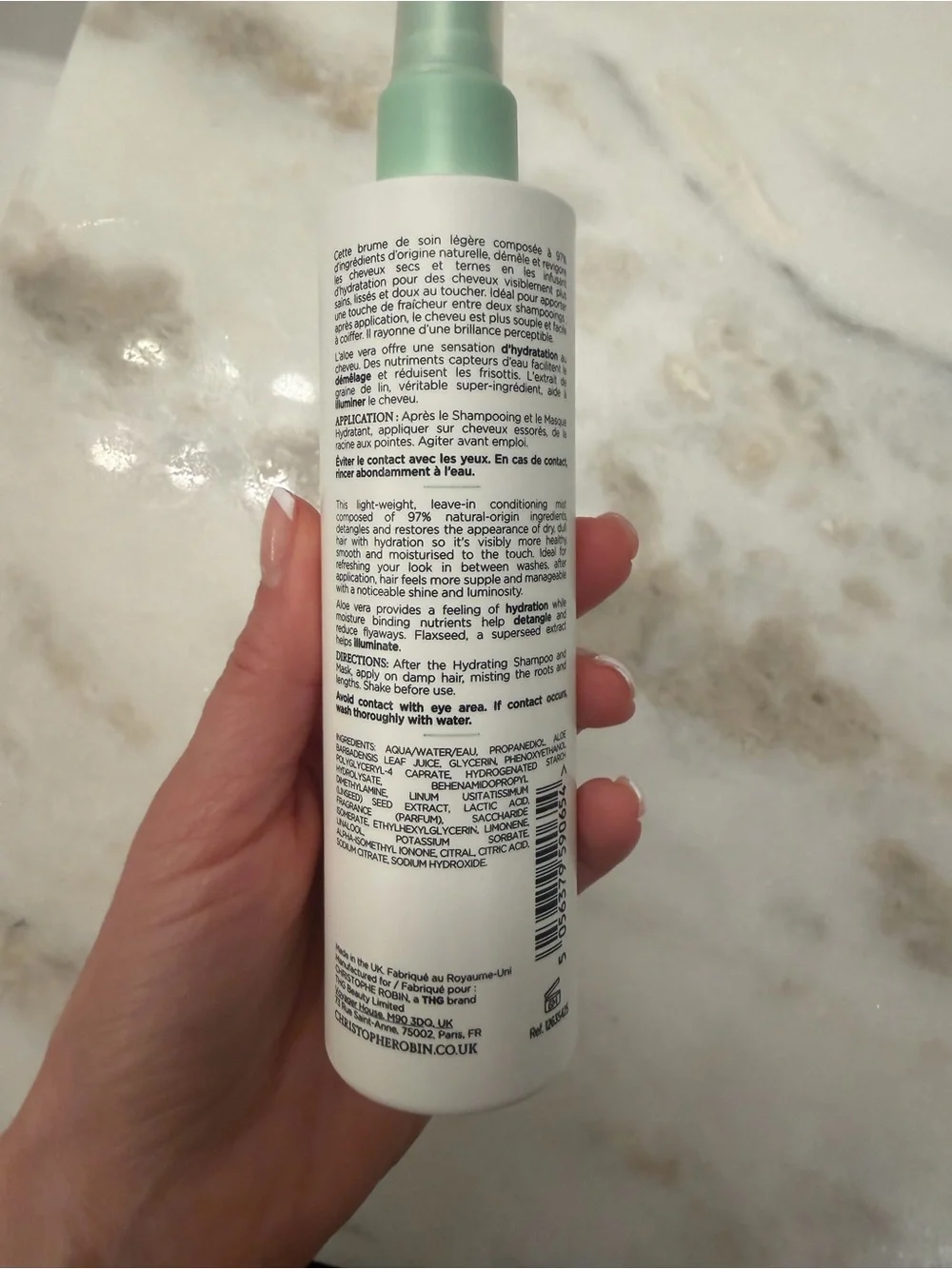 Christopher Robin Hydrating Leave-In Mist — White with Mint Cap